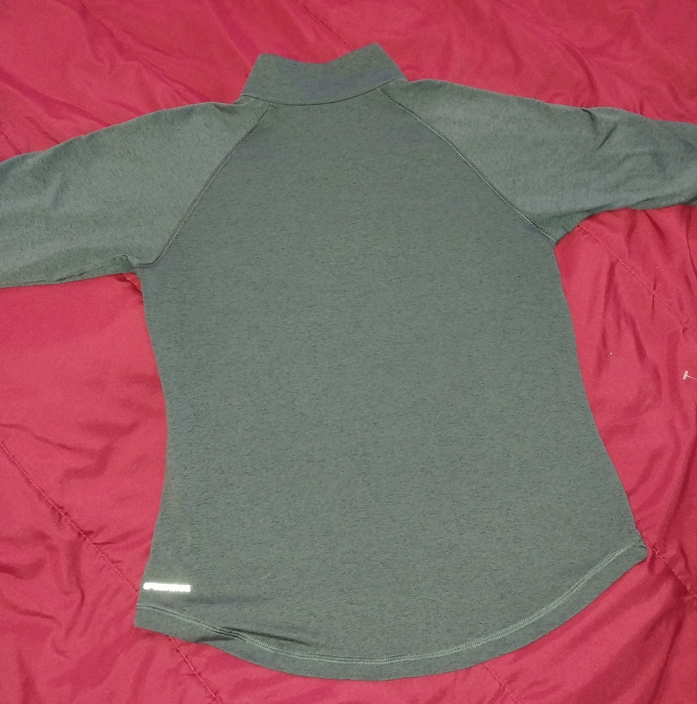 Reebok Gray and Adidas White Quarter-Zip Pullover sz S - Picture 11 of 14